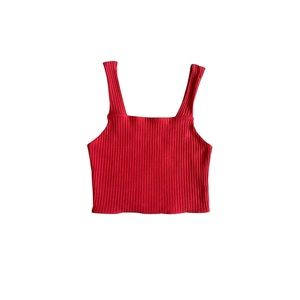 AE Ribbed Crop Top-Size L